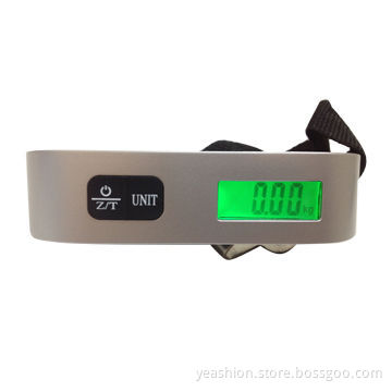 50Kg/10g digital travel/luggage/hanging tape scale w/ backlight LCD display, low battery indication